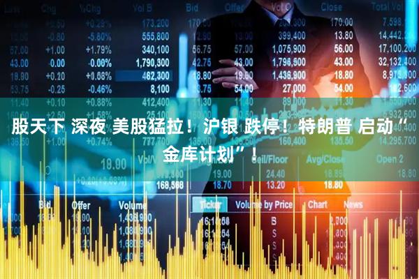股天下 深夜 美股猛拉！沪银 跌停！特朗普 启动“金库计划”！
